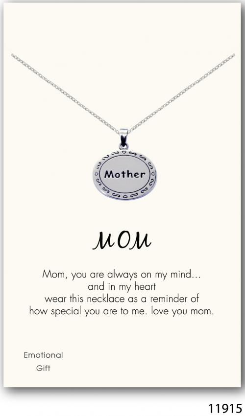 Mother silver pendant